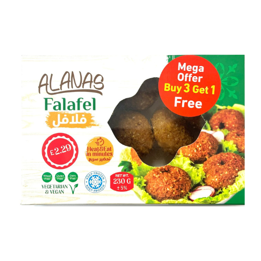 P12122 Alanas Falafel 16x230g