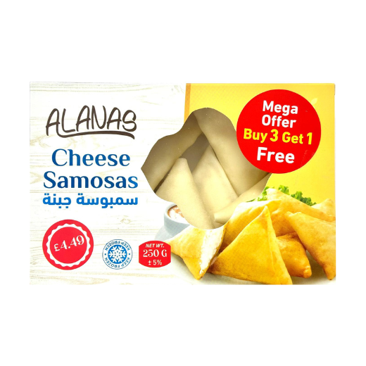 P12124 Alanas Cheese Samosas 16x250g