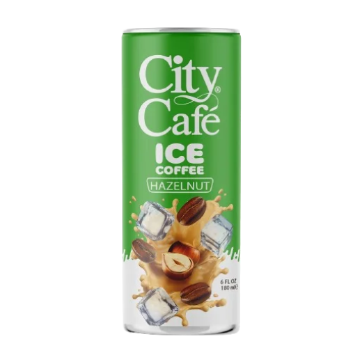 P12491 City Cafe Hazelnut Ice Coffee 24x180ml